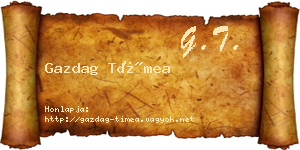 Gazdag Tímea névjegykártya